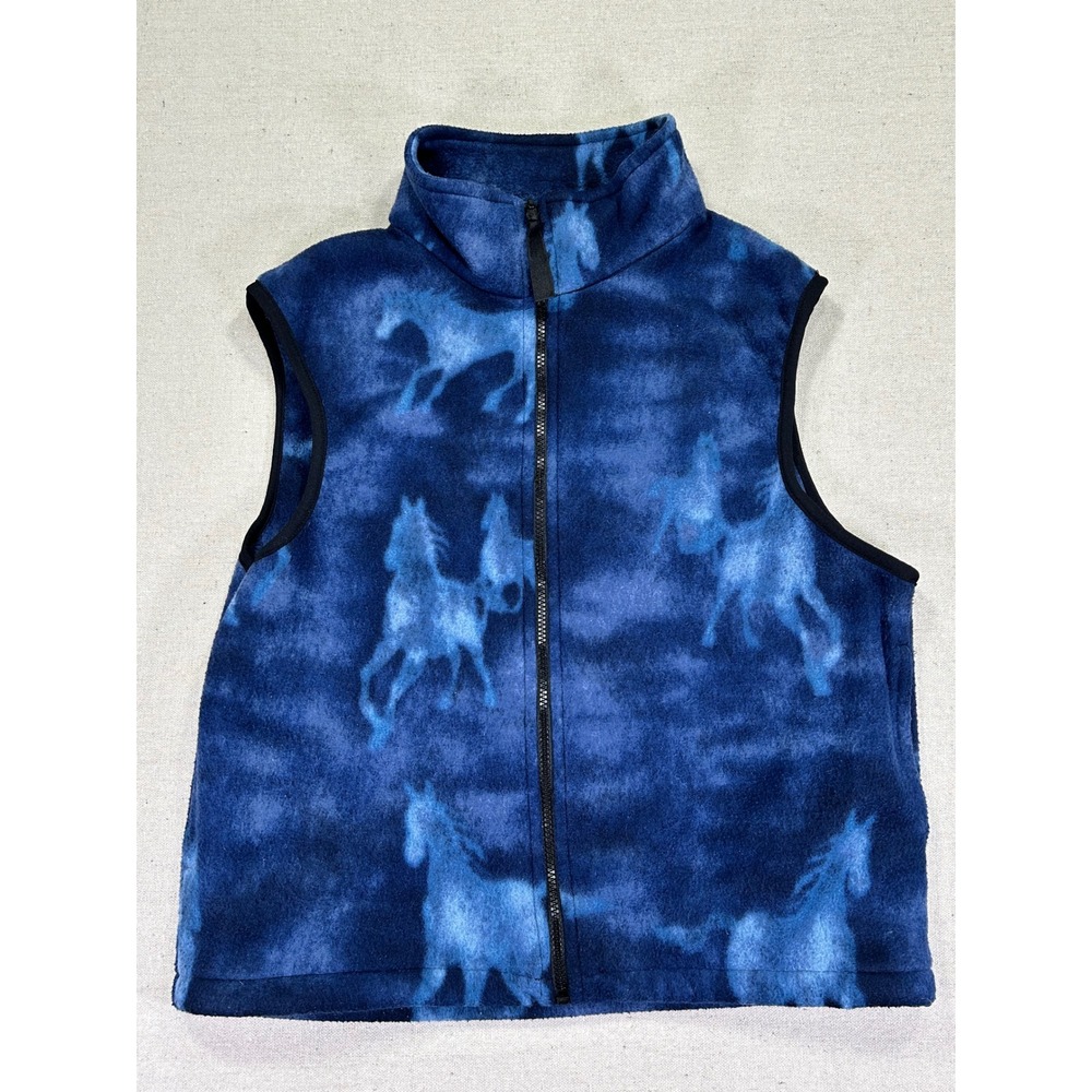 GREENFLEECE Women's X-Small Equestrian Vest Fleece‎ Horse Riding DrawString USA
